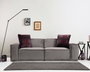 Atelier Del Sofa Sofá 2 Plazas Gris Tapizado Poliéster Largo 215cm